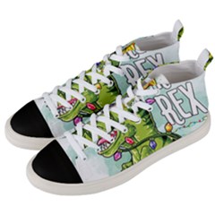 Dinosaur T-rex Dino Tyrannasaurus Men s Mid-top Canvas Sneakers