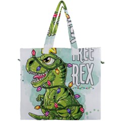 Dinosaur T-rex Dino Tyrannasaurus Canvas Travel Bag