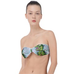 Dinosaur T-rex Dino Tyrannasaurus Classic Bandeau Bikini Top 