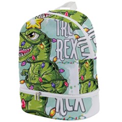 Dinosaur T-rex Dino Tyrannasaurus Zip Bottom Backpack