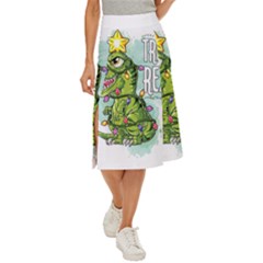 Dinosaur T-rex Dino Tyrannasaurus Midi Panel Skirt