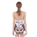 Owl Bird Feathers Halter Dress Swimsuit  View2