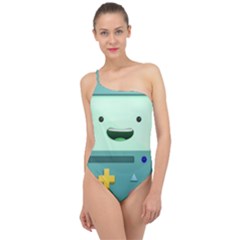 Bmo Adventure Time Classic One Shoulder Swimsuit by Bedest
