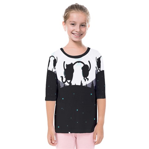 Cartoon  Adventure Time Kids  Quarter Sleeve Raglan T-shirt by Bedest