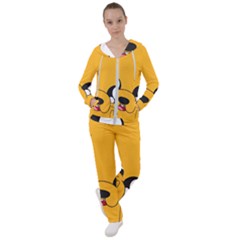 Adventure Time Cartoon Face Funny Happy Toon Women s Tracksuit by Bedest