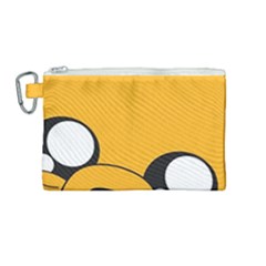 Adventure Time Cartoon Face Funny Happy Toon Canvas Cosmetic Bag (medium) by Bedest