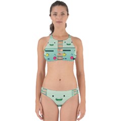Adventure Time Bmo Beemo Green Perfectly Cut Out Bikini Set by Bedest