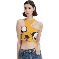 Adventure Time Cartoon Face Funny Happy Toon Cut Out Top