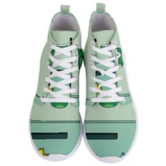 Adventure Time Bmo Beemo Green Men s Lightweight High Top Sneakers by Bedest