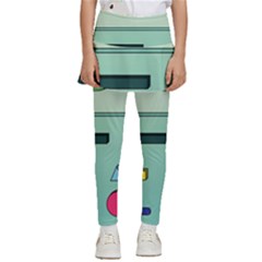 Adventure Time Bmo Beemo Green Kids  Skirted Pants by Bedest