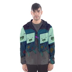 Bmo In Space  Adventure Time Beemo Cute Gameboy Men s Hooded Windbreaker by Bedest