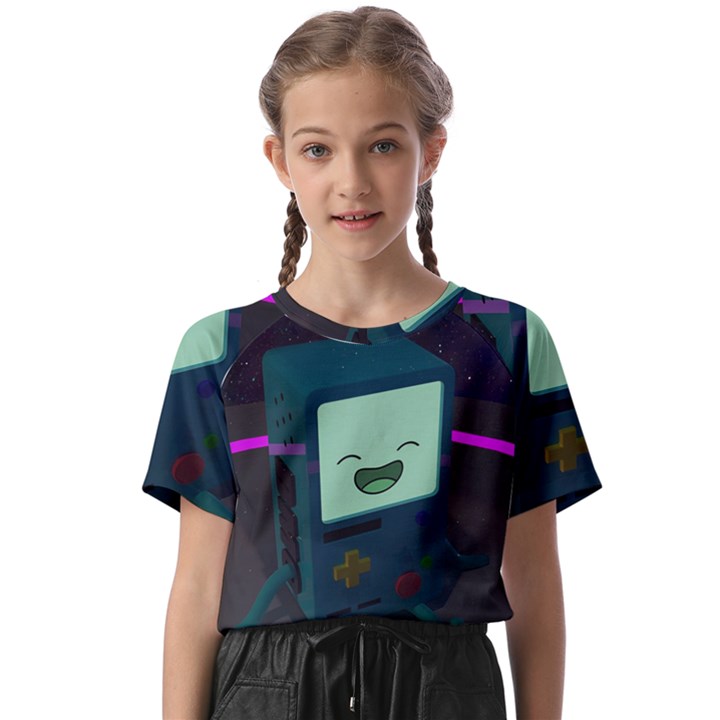 Bmo In Space  Adventure Time Beemo Cute Gameboy Kids  Basic T-Shirt