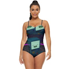 Bmo In Space  Adventure Time Beemo Cute Gameboy Retro Full Coverage Swimsuit