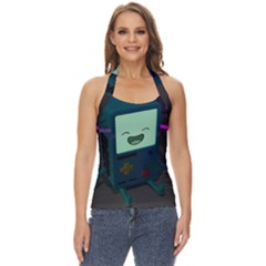 Bmo In Space  Adventure Time Beemo Cute Gameboy Basic Halter Top by Bedest