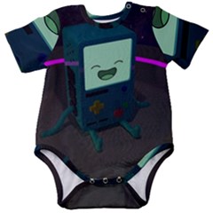 Bmo In Space  Adventure Time Beemo Cute Gameboy Baby Short Sleeve Bodysuit by Bedest