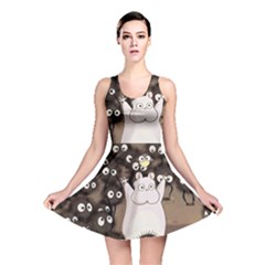 Cute Anime Scenery Artwork Fanart Reversible Skater Dress