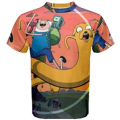 Finn And Jake Adventure Time Bmo Cartoon Men s Cotton T-shirt by Bedest