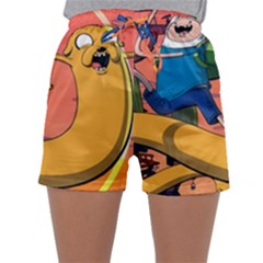 Finn And Jake Adventure Time Bmo Cartoon Sleepwear Shorts by Bedest