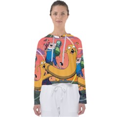 Finn And Jake Adventure Time Bmo Cartoon Women s Slouchy Sweat by Bedest