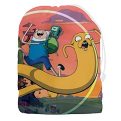 Finn And Jake Adventure Time Bmo Cartoon Drawstring Pouch (3xl) by Bedest