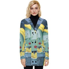 Cartoon Bmo Adventure Time Button Up Hooded Coat  by Bedest