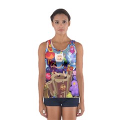 Cartoon Adventure Time Finn Princess Bubblegum Lumpy Space Sport Tank Top 