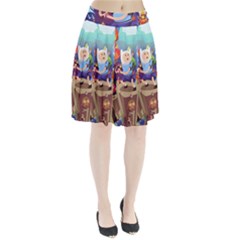 Cartoon Adventure Time Finn Princess Bubblegum Lumpy Space Pleated Skirt by Bedest