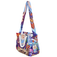 Cartoon Adventure Time Finn Princess Bubblegum Lumpy Space Rope Handles Shoulder Strap Bag