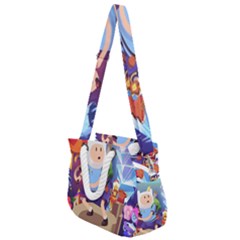 Cartoon Adventure Time Finn Princess Bubblegum Lumpy Space Rope Handles Shoulder Strap Bag by Bedest