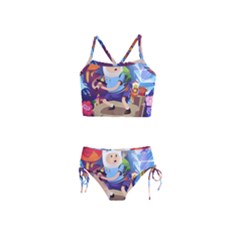 Cartoon Adventure Time Finn Princess Bubblegum Lumpy Space Girls  Tankini Swimsuit