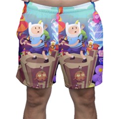 Cartoon Adventure Time Finn Princess Bubblegum Lumpy Space Men s Shorts