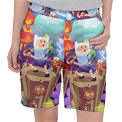 Cartoon Adventure Time Finn Princess Bubblegum Lumpy Space Women s Pocket Shorts