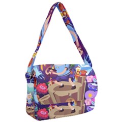 Cartoon Adventure Time Finn Princess Bubblegum Lumpy Space Courier Bag by Bedest