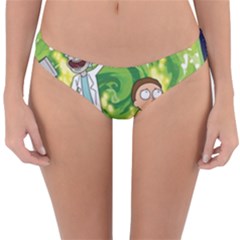 Rick And Morty Adventure Time Cartoon Reversible Hipster Bikini Bottoms by Bedest