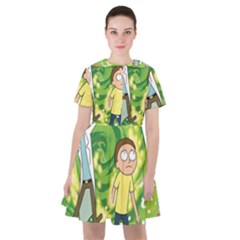 Rick And Morty Adventure Time Cartoon Sailor Dress by Bedest