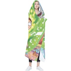 Rick And Morty Adventure Time Cartoon Wearable Blanket by Bedest