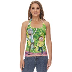 Rick And Morty Adventure Time Cartoon Basic Halter Top by Bedest
