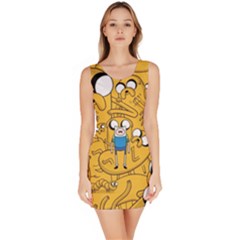 Adventure Time Finn Jake Cartoon Bodycon Dress by Bedest