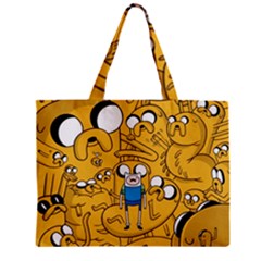 Adventure Time Finn Jake Cartoon Zipper Mini Tote Bag by Bedest