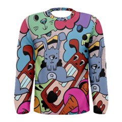 Graffiti Monster Street Theme Men s Long Sleeve T-shirt