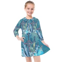 Adventure Time Lich Kids  Quarter Sleeve Shirt Dress by Bedest