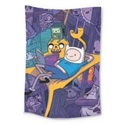 Adventure Time Finn  Jake Marceline Large Tapestry by Bedest