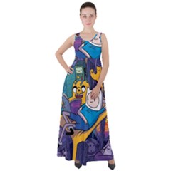 Adventure Time Finn  Jake Marceline Empire Waist Velour Maxi Dress