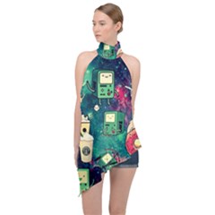 Adventure Time America Halloween Halter Asymmetric Satin Top by Bedest