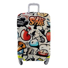 Comical Words Animals Comic Omics Crazy Graffiti Luggage Cover (small) by Bedest