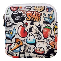 Art Book Gang Crazy Graffiti Supreme Work Mini Square Pouch by Bedest