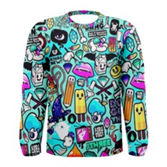 Graffiti Pop Art Crazy Retro Men s Long Sleeve T-shirt by Bedest