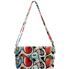 Art Book Gang Crazy Graffiti Supreme Work Removable Strap Clutch Bag by Bedest