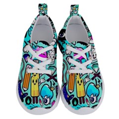 Graffiti Pop Art Crazy Retro Running Shoes by Bedest