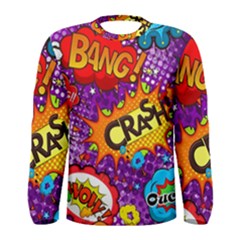 Crash Bang Adventure Time Art Boom Graffiti Men s Long Sleeve T-shirt by Bedest